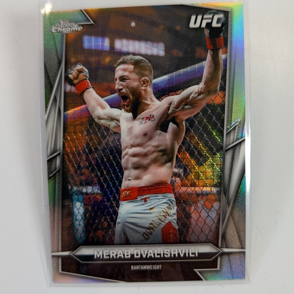 2026 Topps Chrome UFC Merab Dvalishvili #50 Sonar Refractor Hobby Exclusive